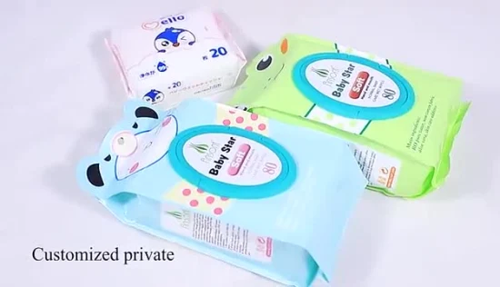 Lingettes molles non tissées certifiées pour bébé en usine Lingettes épaisses pour bébé de qualité